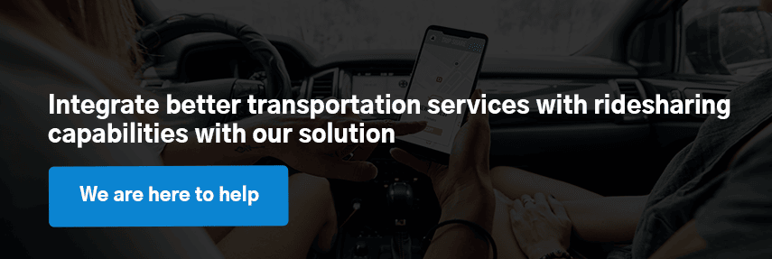 Integrate better transportation services with ridesharing capabilities with our solution